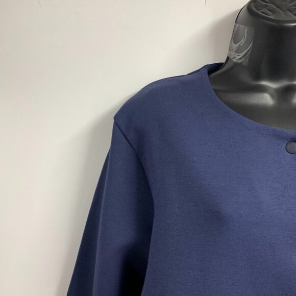 Muji Women's Recyclable Fleece Button Up Long Sleeve Cardigan Size XXL - Picture 3 of 12